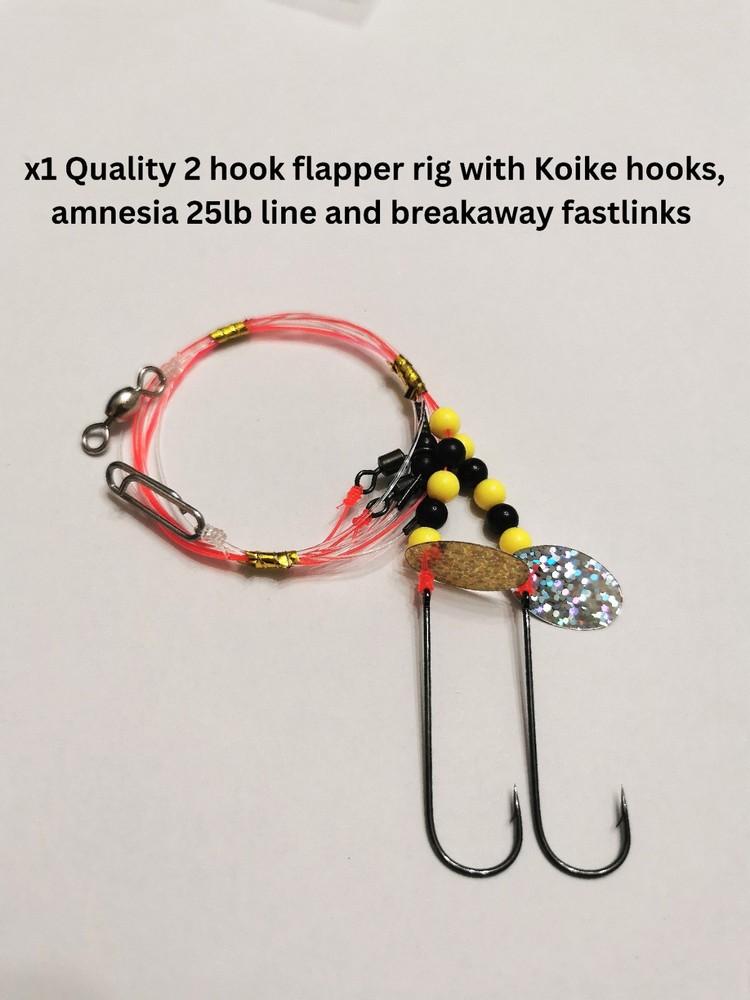 1x  2 hook flapper Sea rig Amnesia & Koike classic hooks