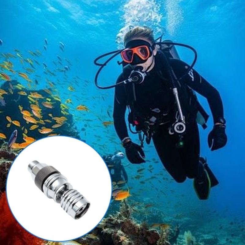Scubas Diving Full Faces Mask Secondary Regulator with Quick Connecting Systems