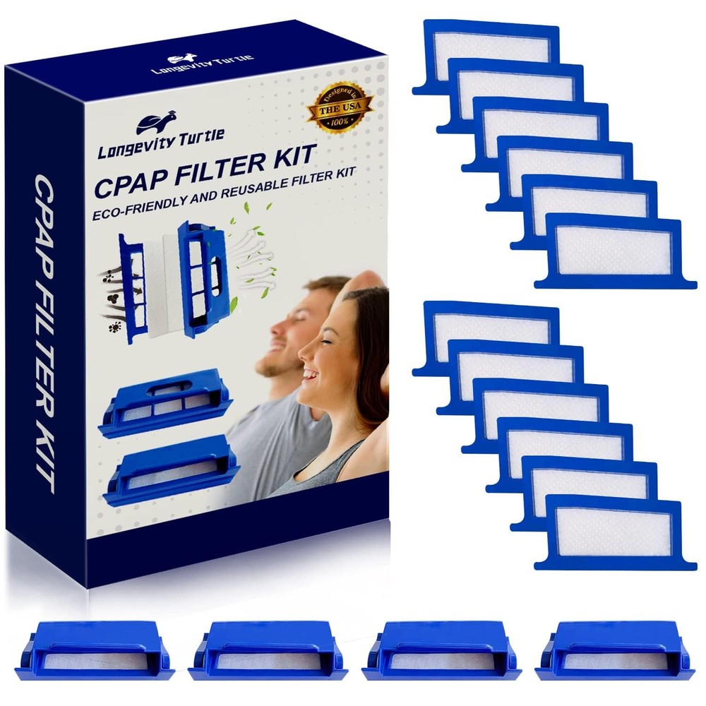 Longevity Turtle 16 Pcs CPAP Filters Compatible with DreamStation1,...