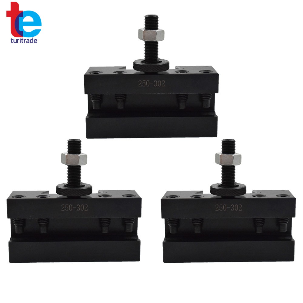 3× CXA #2 250-302 QUICK CHANGE TURNING FACING & BORING TOOL POST HOLDER New