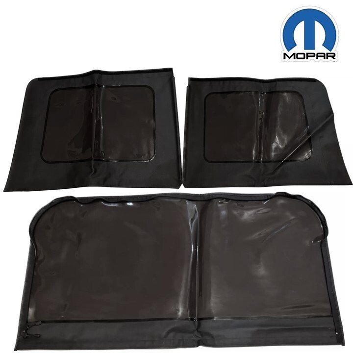 NEW OEM 82213831 Tinted Soft Top Window Kit Set of 3 Jeep JK Wrangler Unlimited