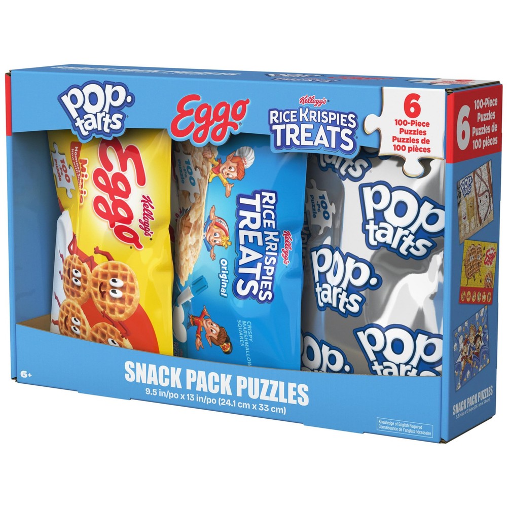 Spin Master Games, Snack Puzzles 6-Pack, 100 Pieces One Size, Multicolor