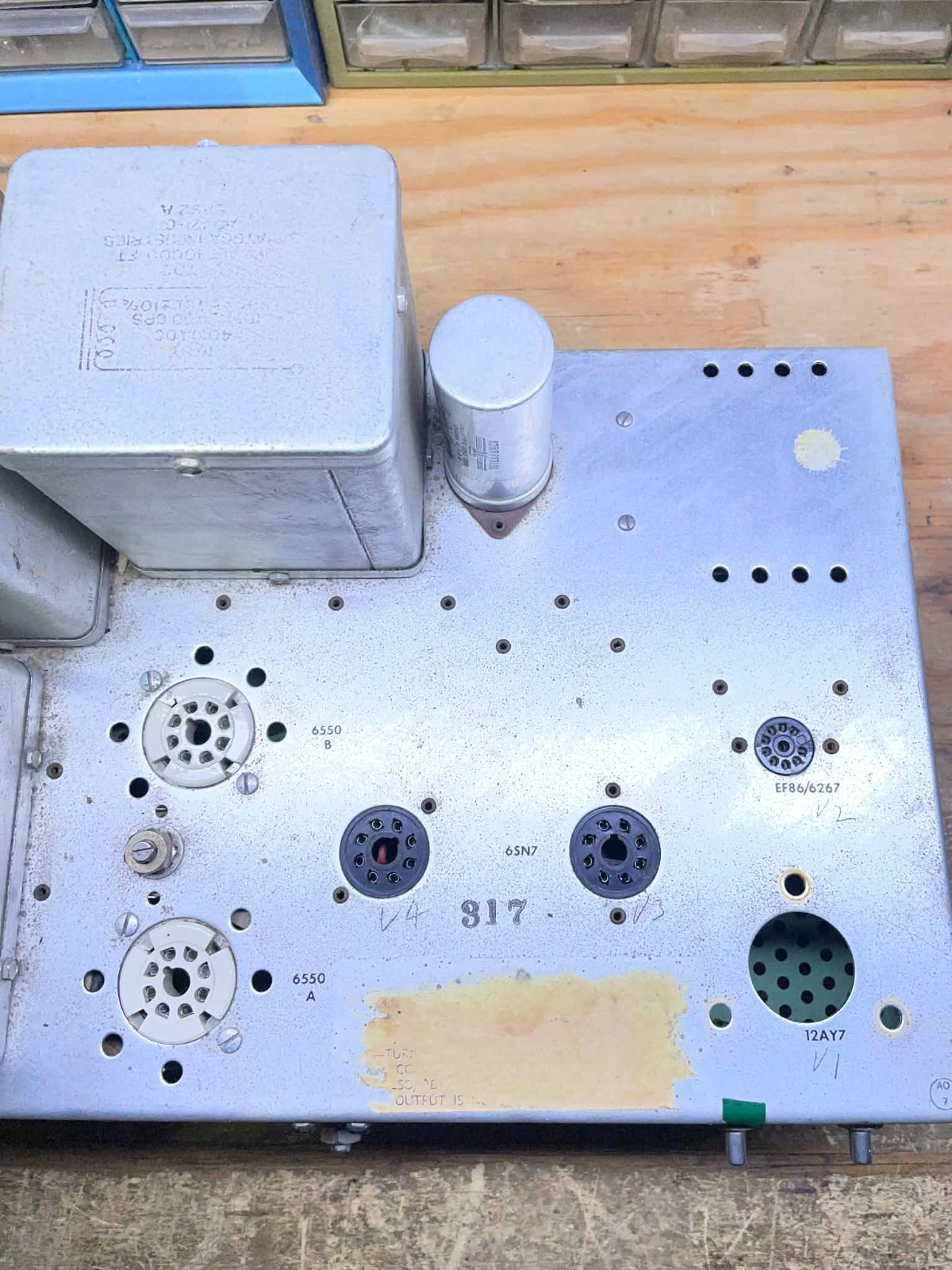 Vintage Allen Organ 75 Monoblock Tube Amplifier FOR PARTS RARE MAKE OFFER