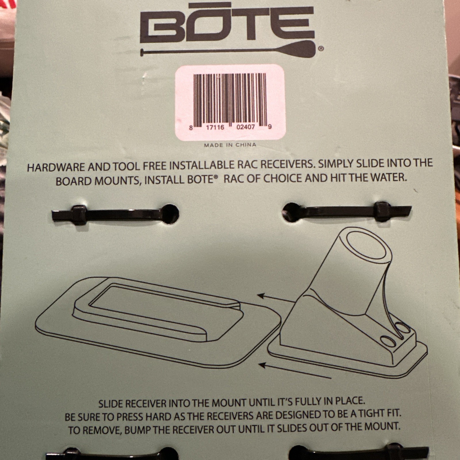 Bote Fishing ~ Slide-In Aero Rac Receivers ~ 2 Pack