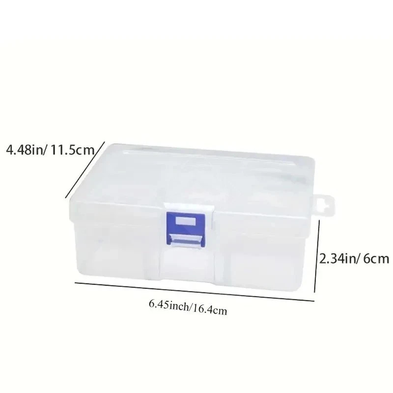 Plastic Transparent Storage Box Small Items Packing Case Organizer