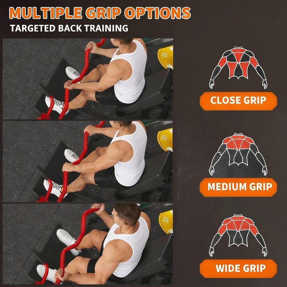 Linear Row Machine Home Gym Back Workout Machine with Plate-Loaded Smith Row💥