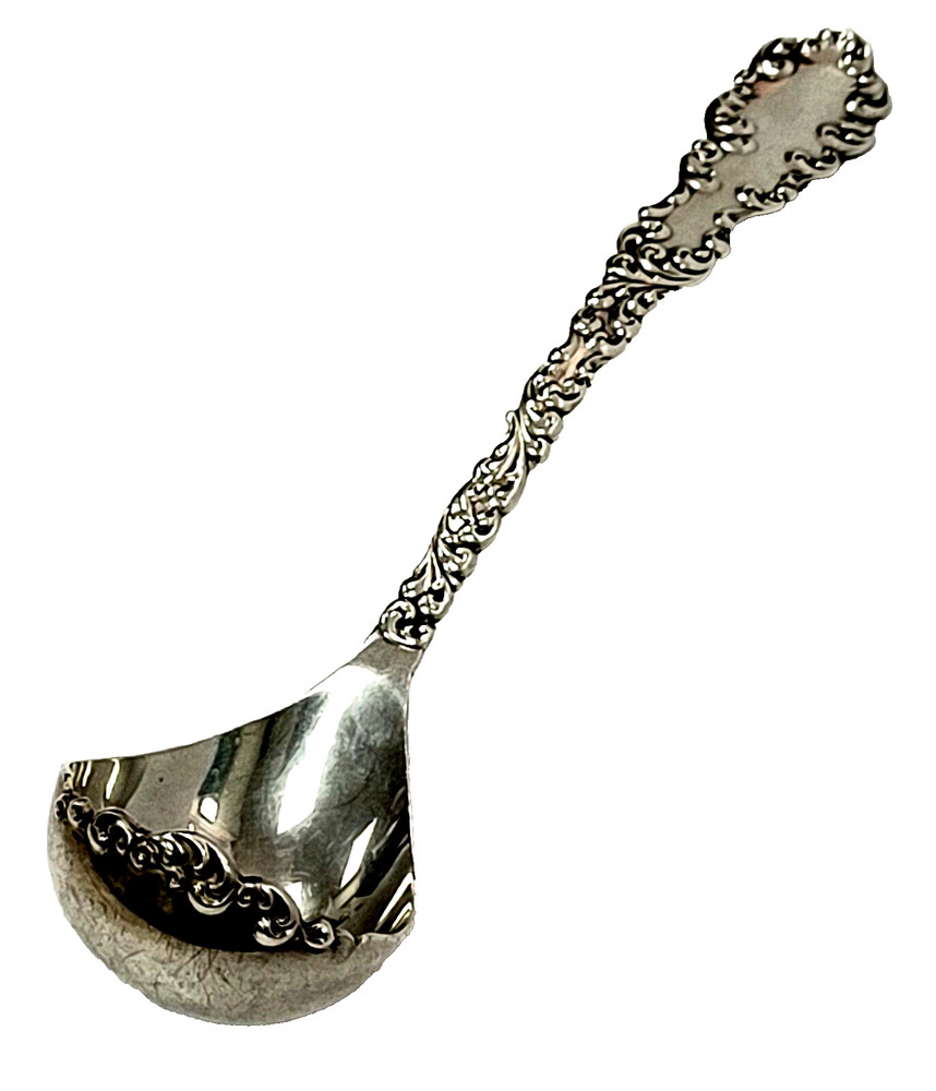 R. Wallace Waverly Sterling Silver Solid Cream Ladle 6"