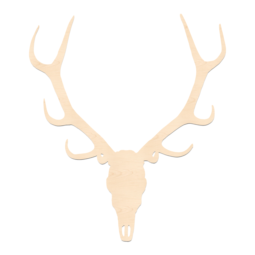 Deer Skull Cutout-Wooden Deer Shape