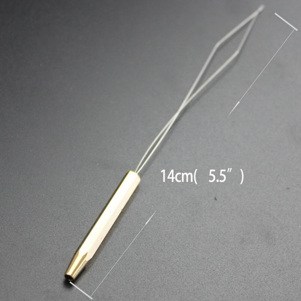 Practical Stainless Steel Bobbin Threader for Fly Tying and Line Winding