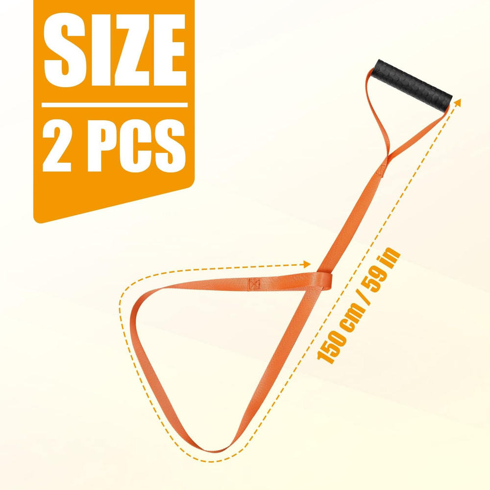 2 Pcs Deer Drag Harness Orange Puller Rope Hunting