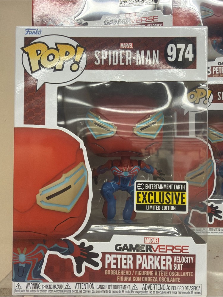 Funko Pop! Spider-man 974 Peter Parker Velocity Suit (Gameverse)