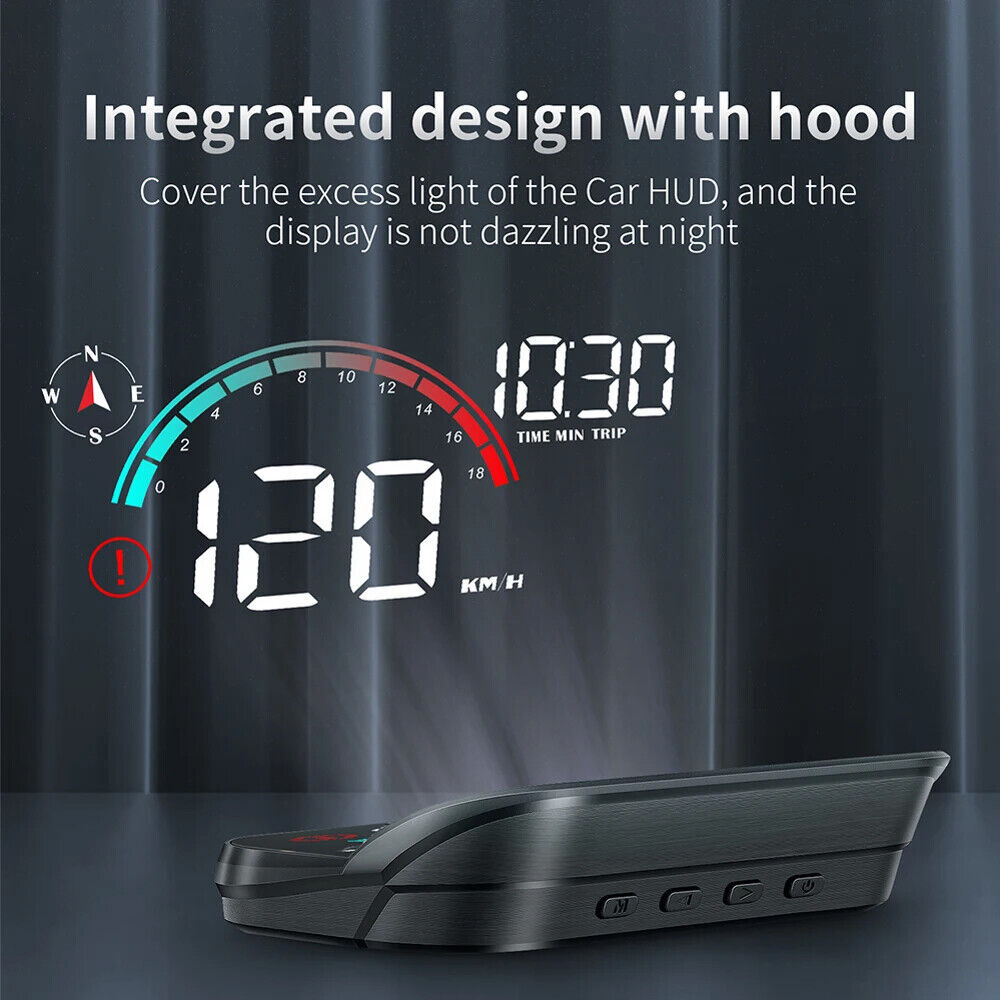 Windshield Speedometer Projector Digital Head Up Display with Overspeed Alarm