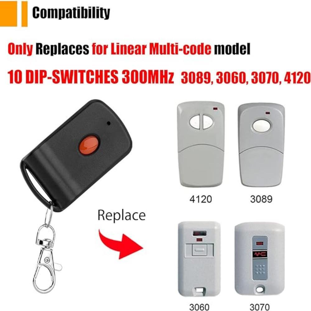Multicode 3089 Garage Door Opener Or Gate Opener Visor Remote Transmitter US