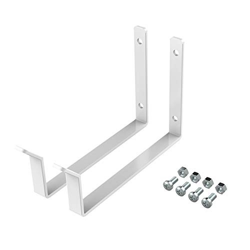 2 Pack Add On Storage Utility Hook Accessory for Garage Utility Hook x 2 White