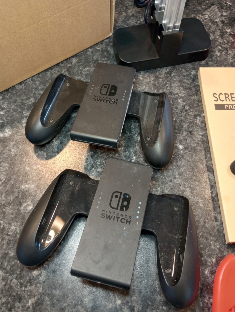 Nintendo Switch Accessory Bundle Charging Dock Controller Covers Steering Wheels