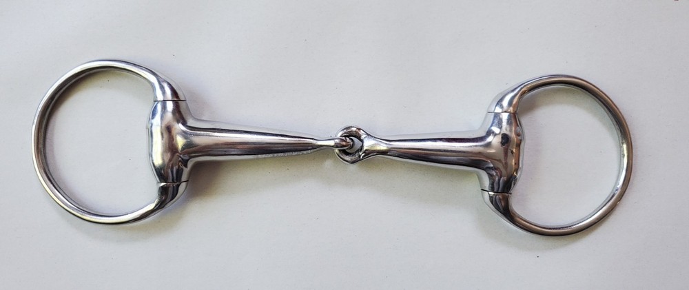Eggbutt Snaffle Single Jointed Hollow Thick Mouth 5.5