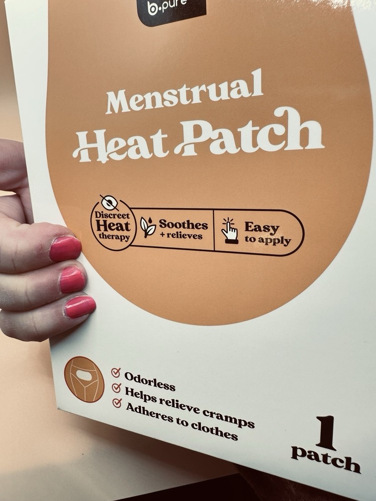 Menstrual Heat Patch Discreet Therapy Cramp Relief Odorless 1 Patch New