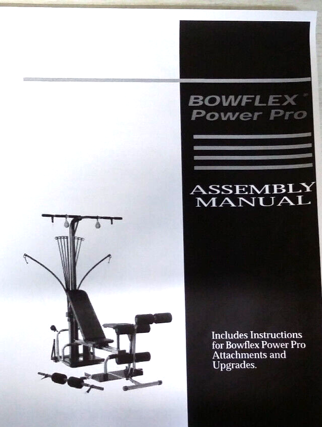 Bowflex Power Pro Assembly Manual Instructions