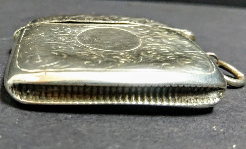 Edwardian Silver Vesta Case, Birmingham 1906