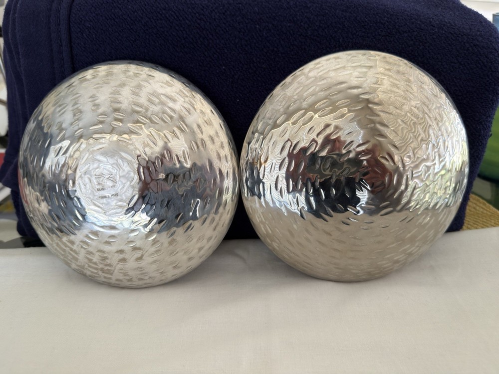 Italian Designer BATTUTO A MANO Handhammered Silverplated Plated Candy Nut Dish