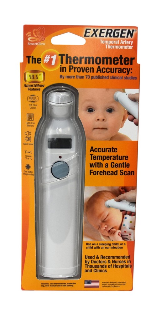 Exergen Temporal Scanner Thermometer with Smart Glow Features