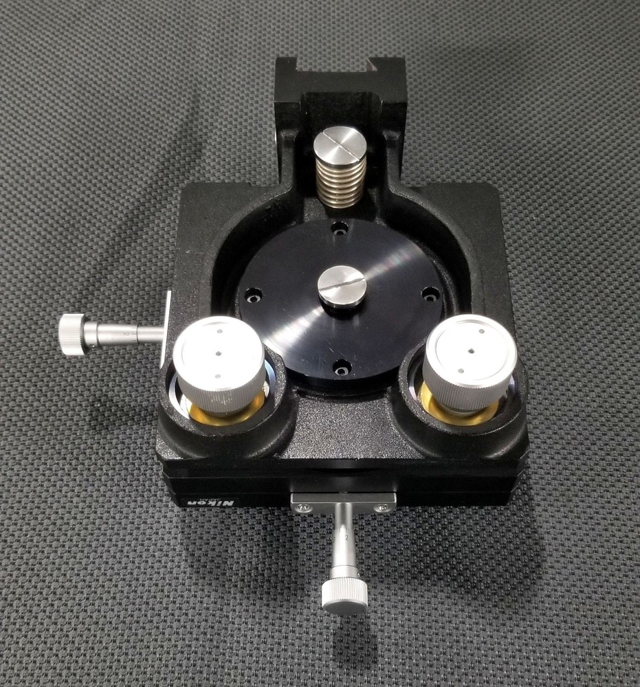 Nikon Interferometry Stage IF Tilting Rotating XY w/ Toolmaker Microscope Mount