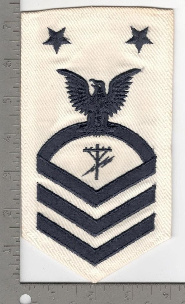 US Navy Master Chief Construction Electrician Rate Patch Inv# N1495