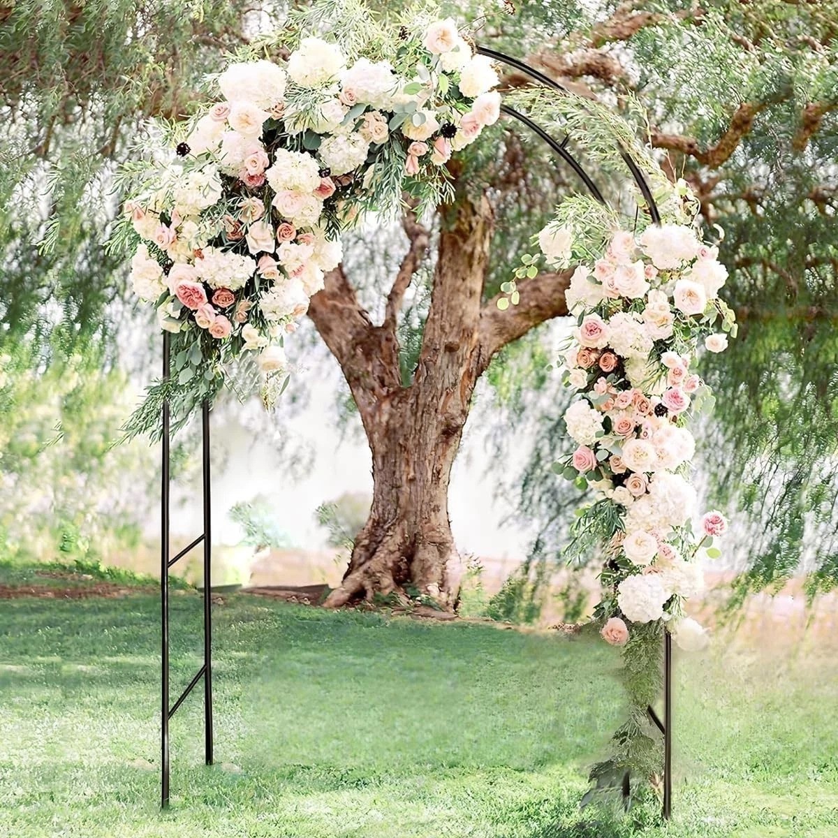 Stunning 4.6ft Wide Metal Garden Arch for Weddings & Climbing Plants Decoration