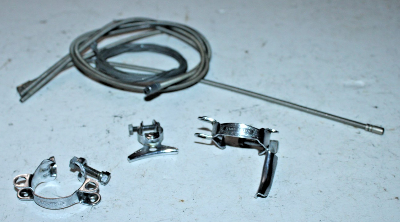 Vintage Suntour Aluminum Bike Housing Cable & Cable Guides 180cm Gray Touring :)