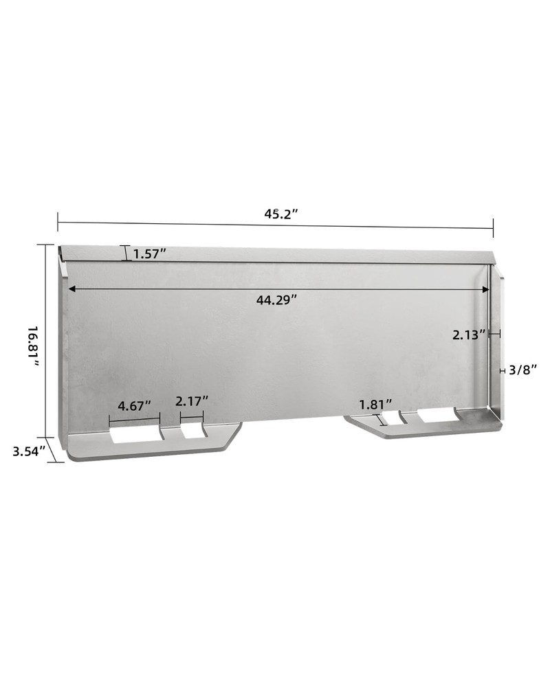 3/8" Skid Steer Attachment Plate Skid Steer Mount Plate Loader Plate