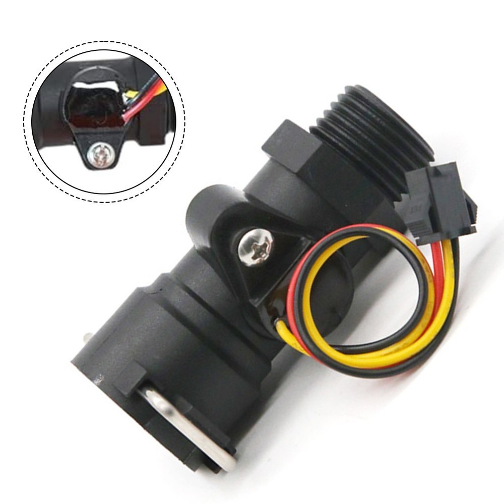 DN15 Flow Sensor for Water Heaters with Color Coded Leads and Easy Installation