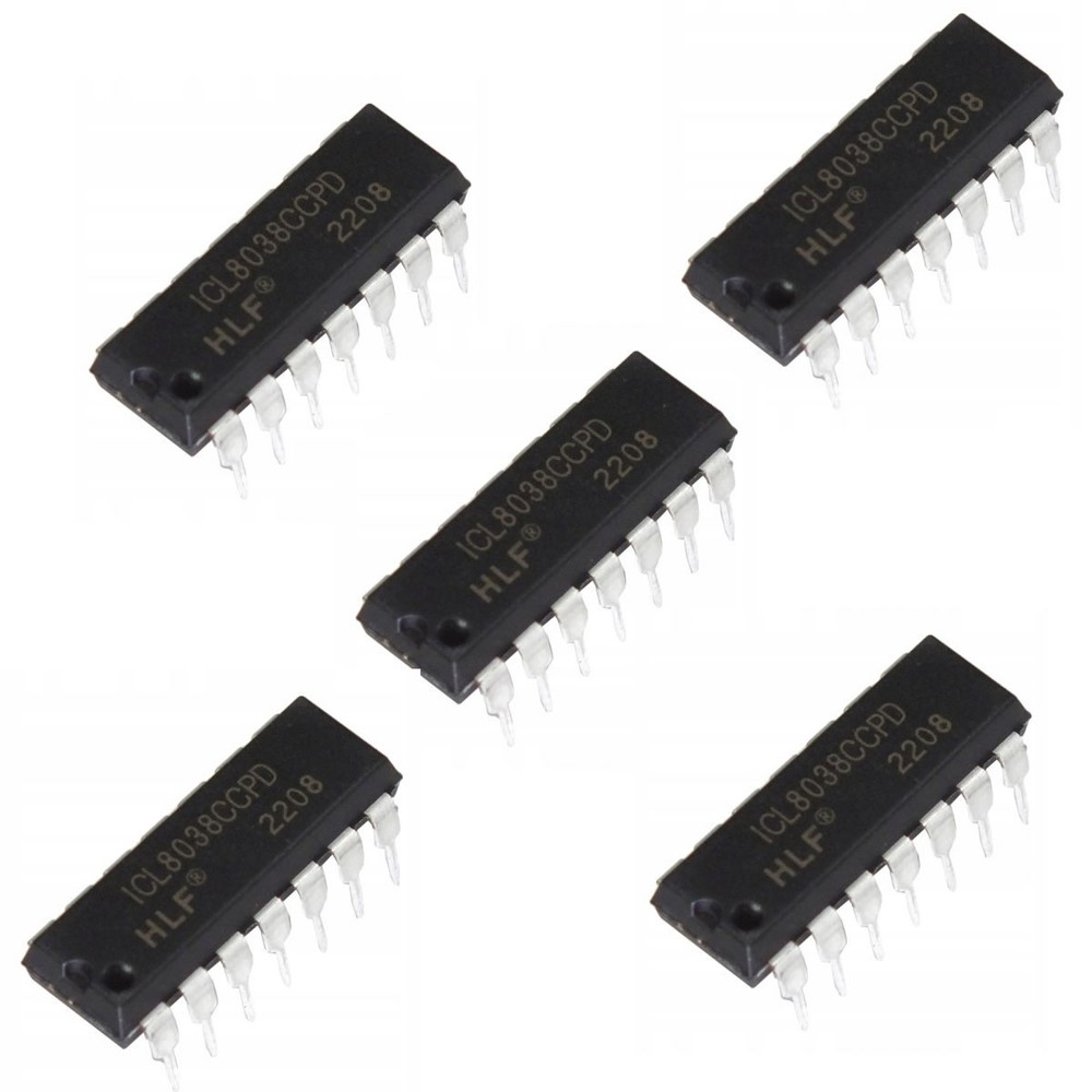 5pcs ICL8038 ICL8038CCPD IC OSCILL Precision Waveform Generator 14DIP