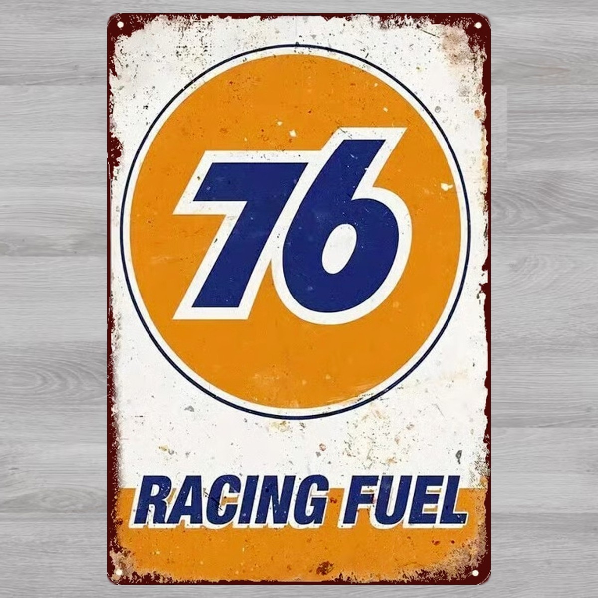 Union 76 Racing Fuel 8 x 12 Novelty Metal Sign Shrink-Wrapped New!