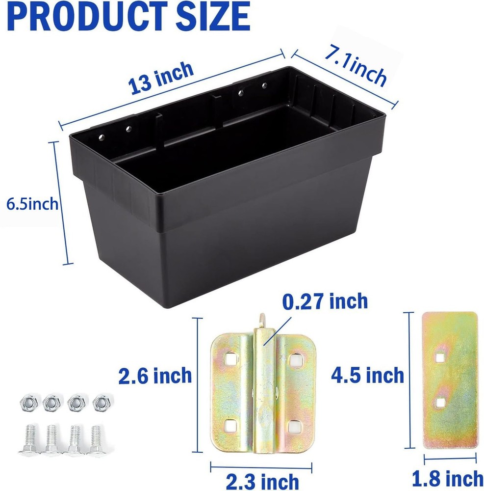 2 Pack E-Track Storage Bin for E-Track System E Track Accessories Storage Box...