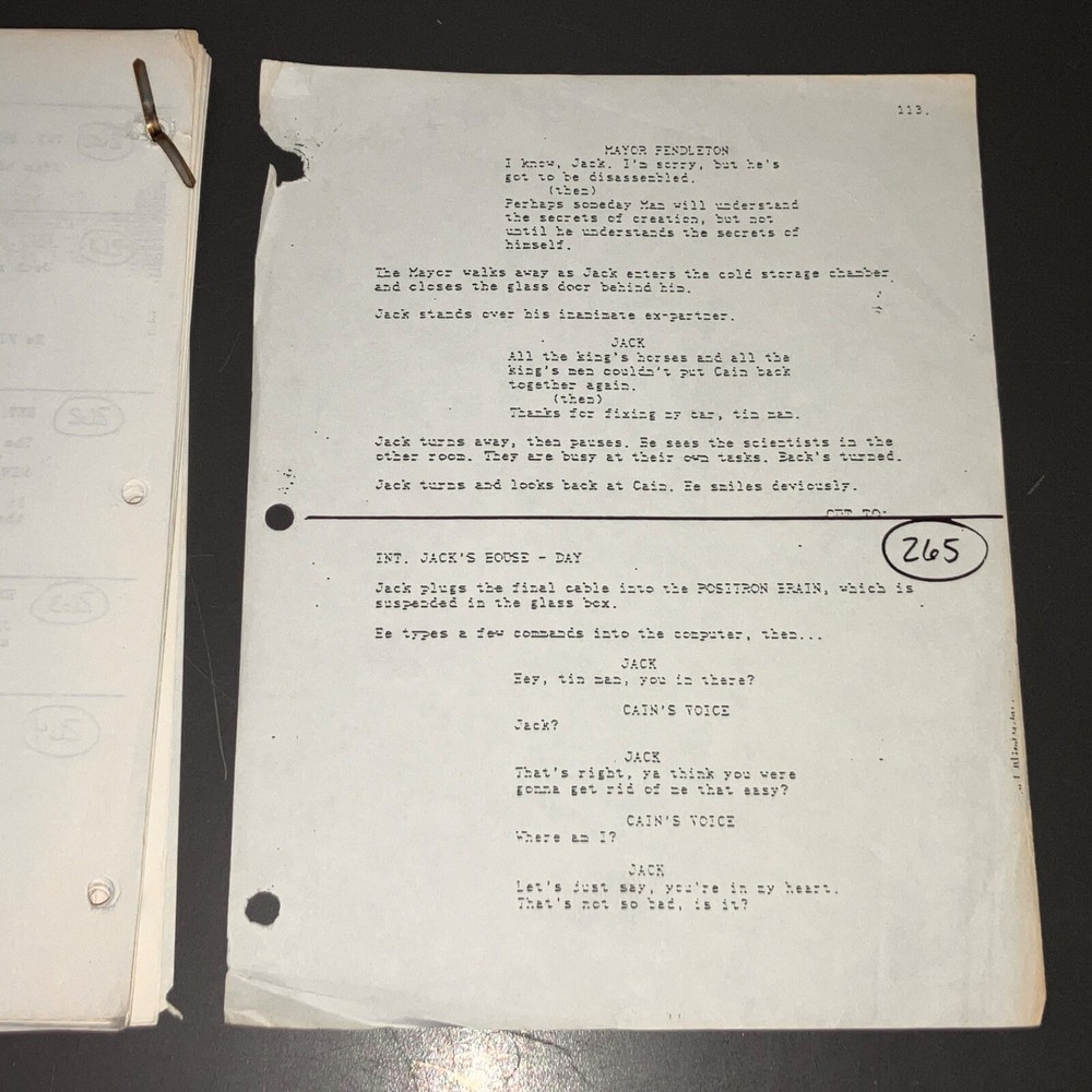 T-FORCE (1994) Sci-Fi Rogue Agents / Production Xerox Continuity Script + COA!