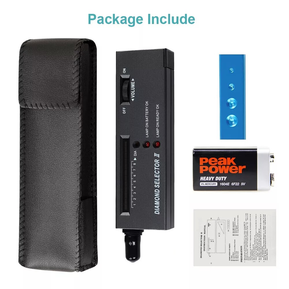 Diamond Tester Selector Illuminated Jewelry Gemstone Testing Tool Kit Battery US