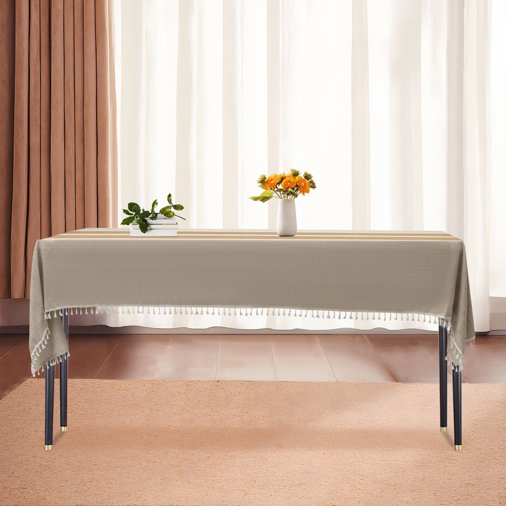 Rectangle?Table?Cloths Rustic?Tablecloth Table?Cover Waterproof 140*300cm NEW