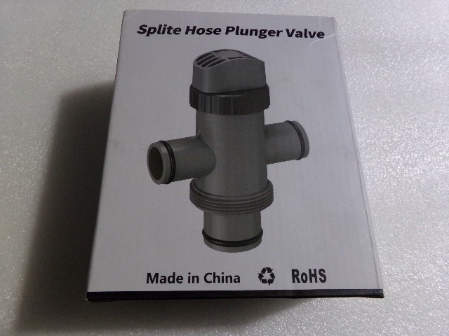 SPLIT ON OFF PLUNGER VALVE  SWIMMING POOL FILTER PUMP REPLACEMENT POOLS 3 SIDES