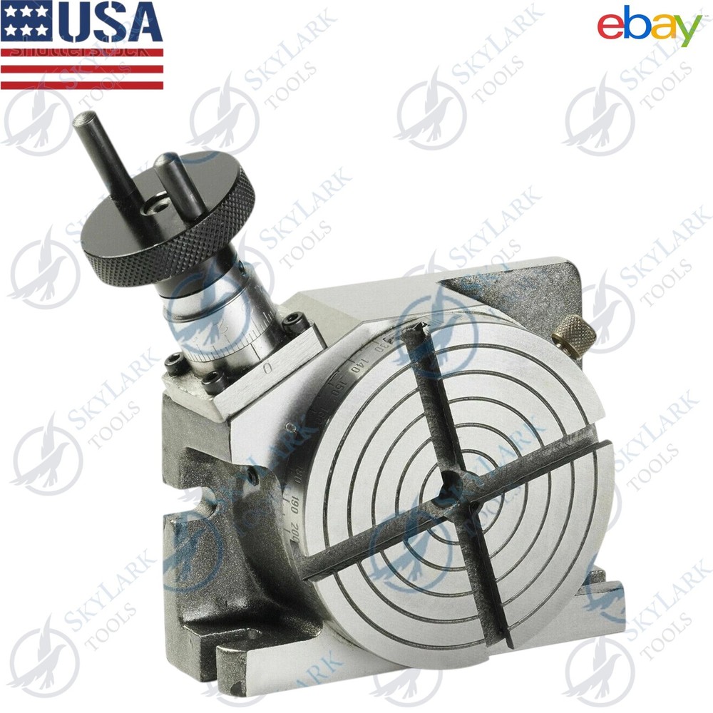4" (100mm) Rotary Table | Horizontal & Vertical | Precision Divided Chuck