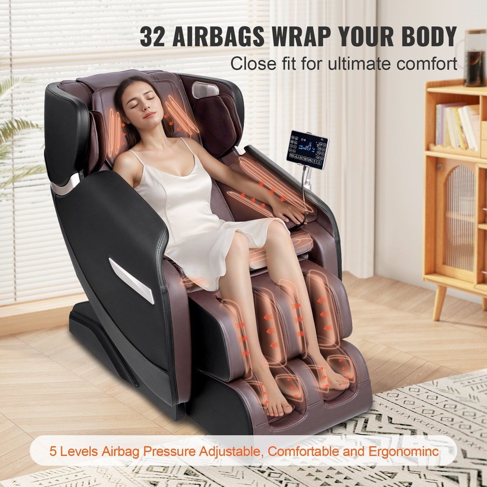 3D Kneading Zero Gravity Chair Massage Heated Lumbar Touchscreen Design