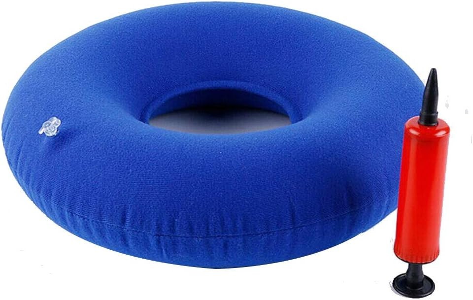 Easy Clean Inflatable Doughnut Cushion - Alleviate Sciatic Nerve Pressure