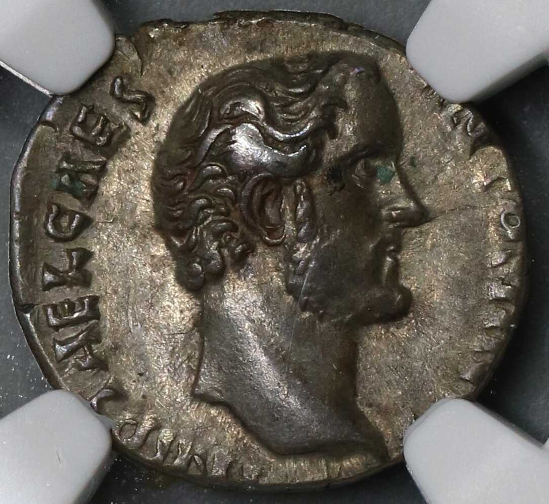 138 NGC XF Caesar Antoninus Pius Roman Empire Denarius Rare Concordia (19063005C