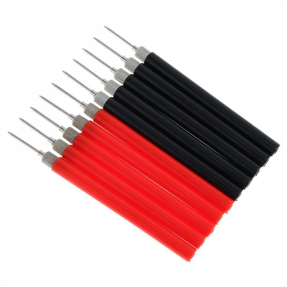 10pcs Spring Test Probe Tip Wire Connector Test Lead Pin for Multimeter