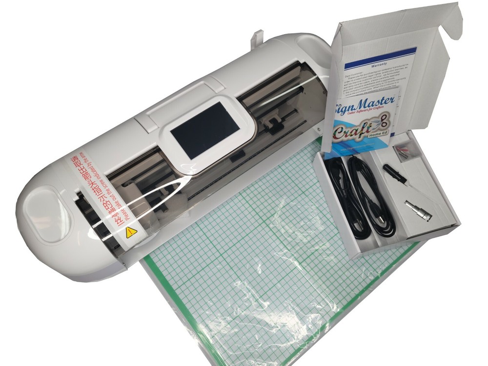 Vinyl Cutter Machine 12" Plotter, Sign Cutting Machine Software + Blades + Mat