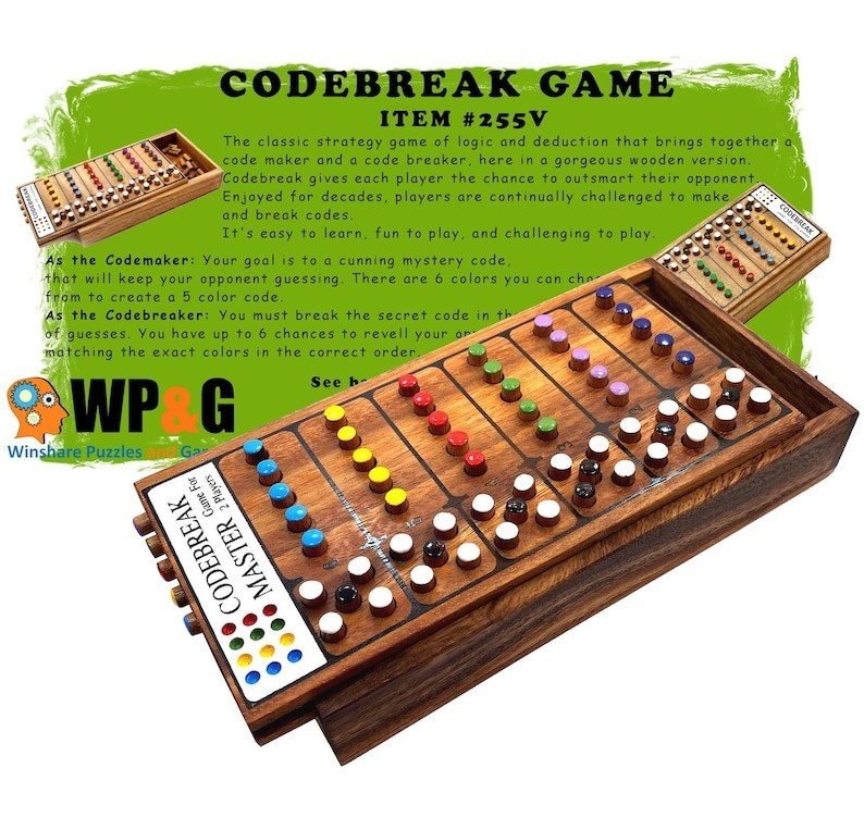 Codebreak Master - Wooden Brain Teaser Game