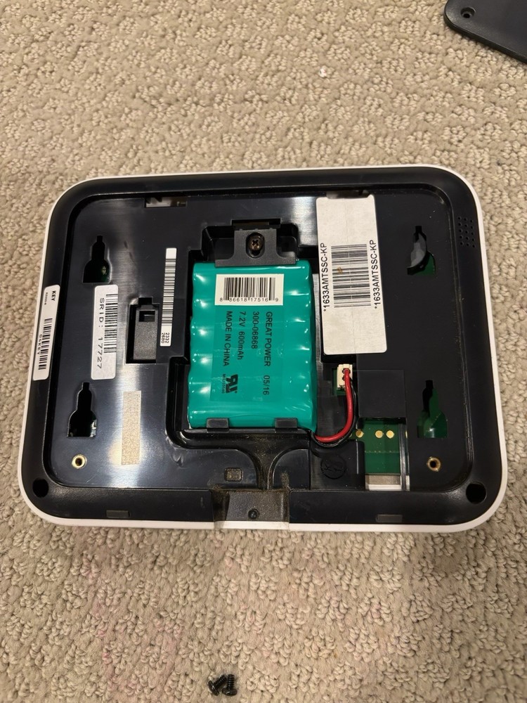 ADT Security Alarm System TS Keypad Base Unit Pulse