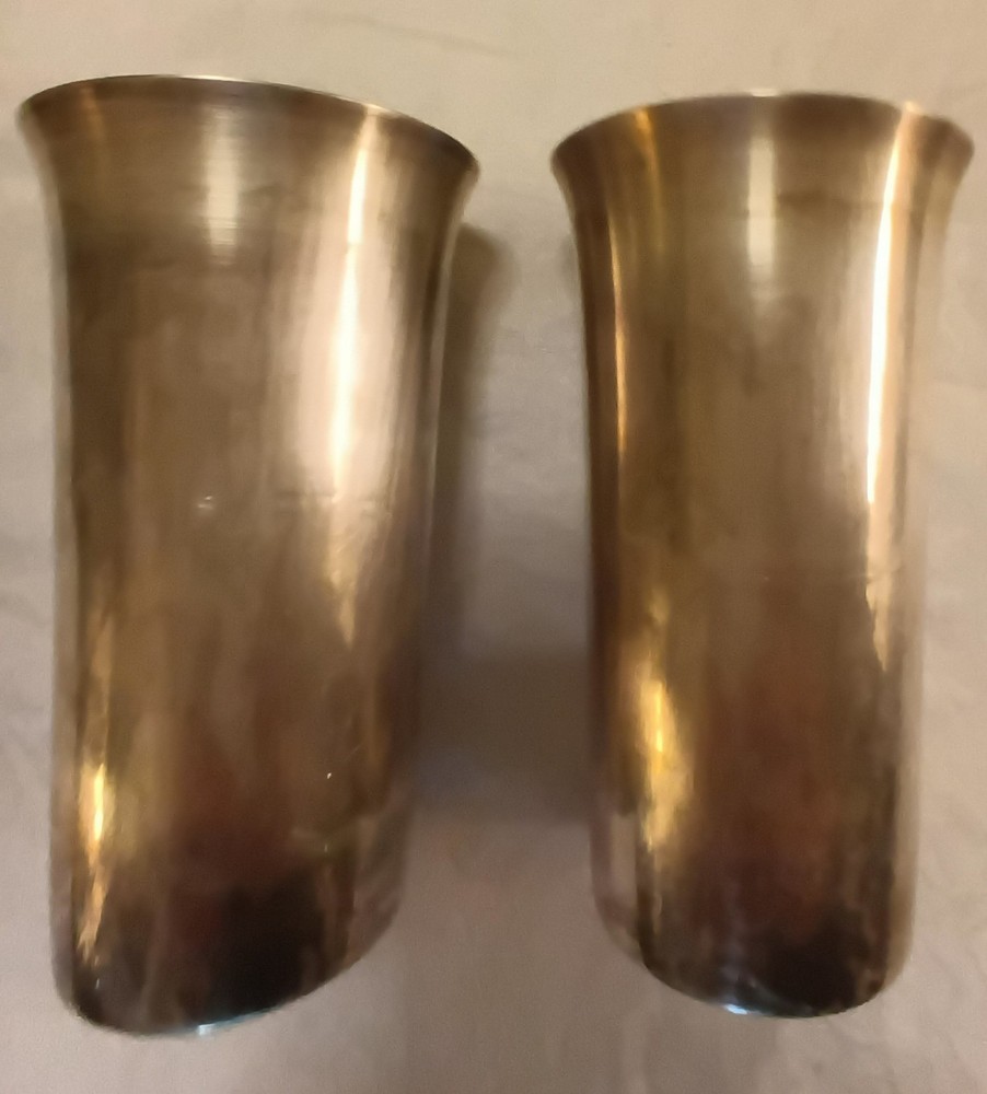 Pair Sterling Silver Cups 336 Grams