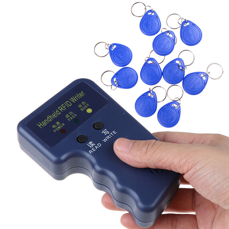 Handheld RFID ID Card Copier Key Reader Writer Duplicator 125KHz+Card CS