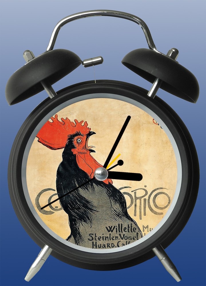 Silent Table Alarm Clock With Light Paris Design 1899 Gallo