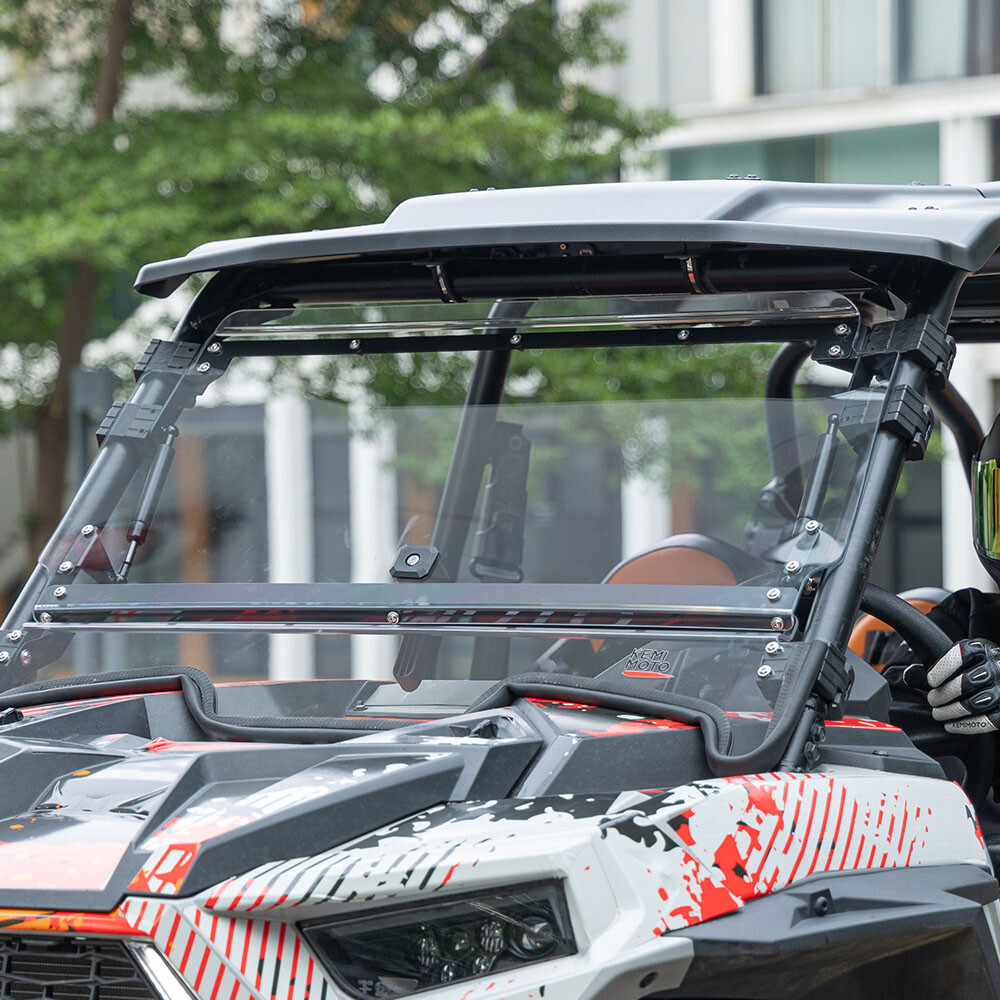 UTV Flip Up Split Front Windshield for 2019-2023 Polaris RZR XP 1000/4 Turbo 4
